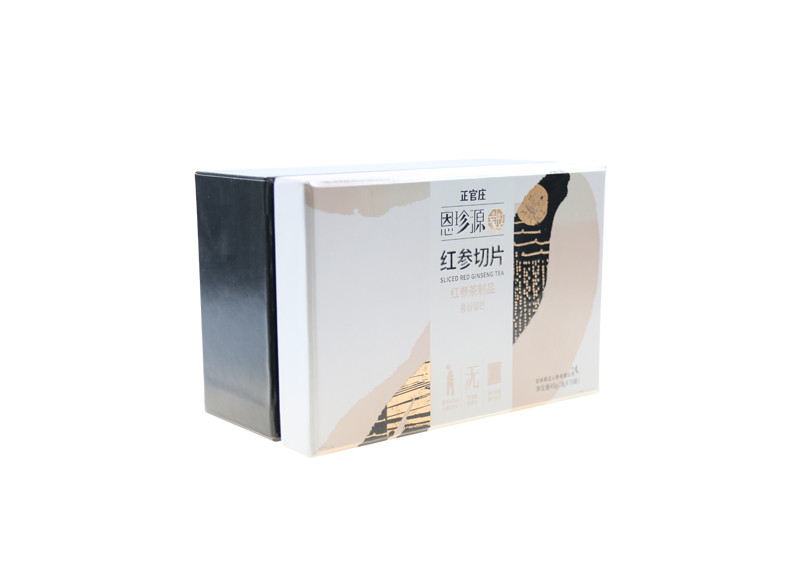 正官莊紅(hong)蓡(shen)切(qie)片包(bao)裝盒(he)